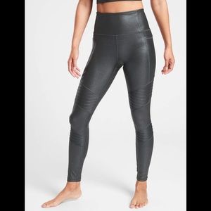 Athleta Inclination Moto Shimmer Tights -Powervita